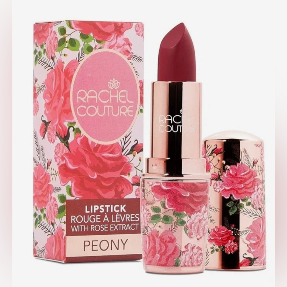 🌻 Rachel Couture Peony Lipstick Full Size New In Box